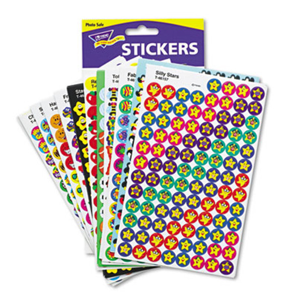 Superspots And Supershapes Sticker Variety Packs, Awesome Assortment, Assorted Colors, 5,100/Pack