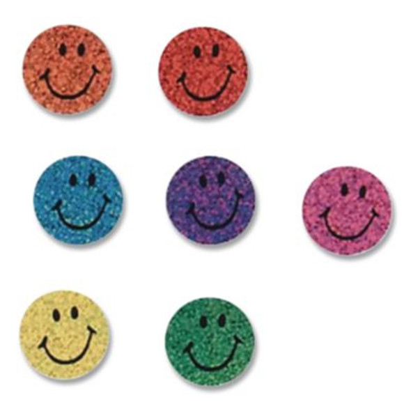 Superspots And Supershapes Sticker Variety Packs, Sparkle Smiles, Assorted Colors, 1,300/Pack