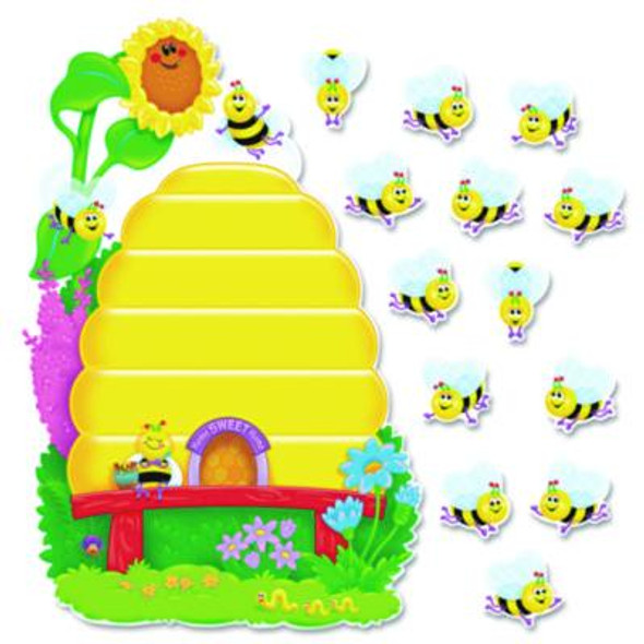Busy Bees Job Chart Plus Bulletin Board Set, Busy Bees, 18.25" x 17.5", Assorted Colors, 37/Pack