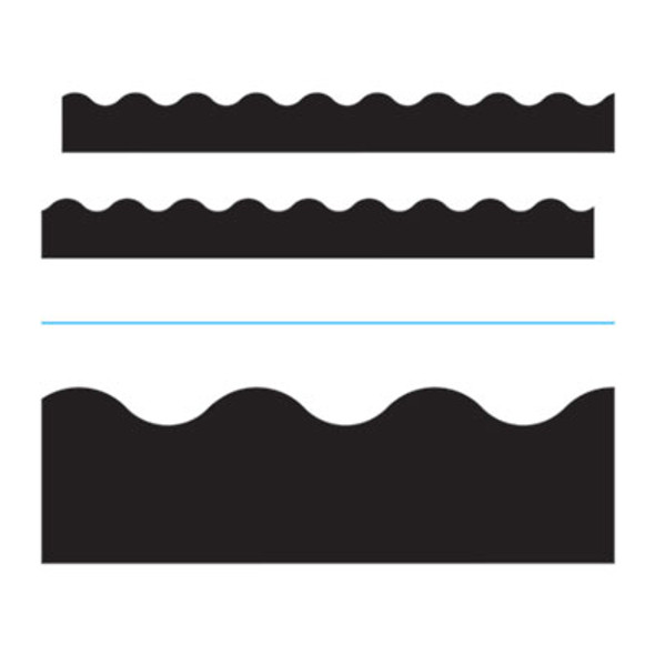 Terrific Trimmers Solid Colors Board Trim, 2.25" X 39 Ft, Black