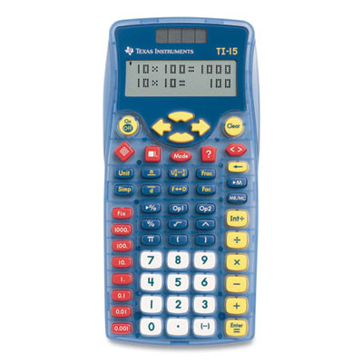 Ti-15 Explorer Elementary Calculator, 11-Digit Lcd
