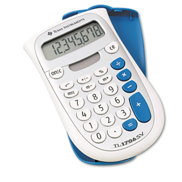 Ti-1706Sv Handheld Pocket Calculator, 8-Digit Lcd