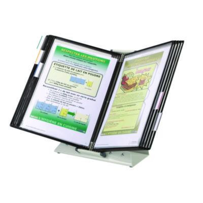 Desktop Reference Starter Set, 10 Antimicrobial Wire-Reinforced Pockets