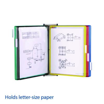 Wall Unit Reference Starter Set, 10 Panels With Assorted Color Borders, White Base