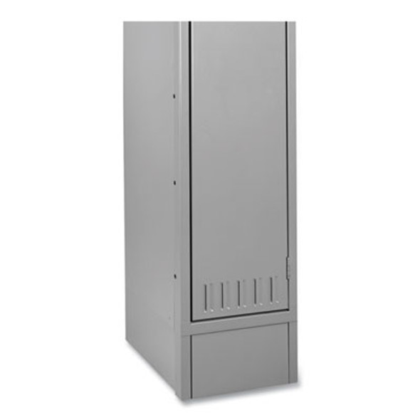Optional Locker Base, 12w X 18d X 6h, Medium Gray