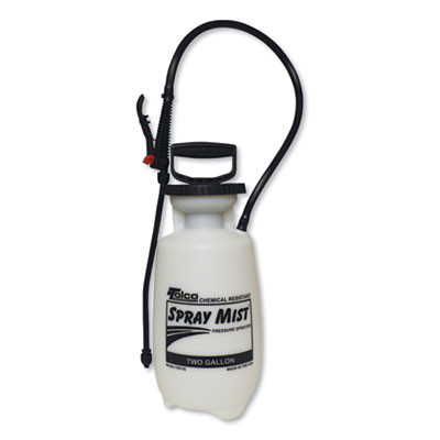 Chemical Resistant Tank Sprayer, 2 Gal, 0.63" x 28" Hose, White