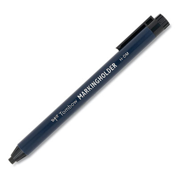Wax-Based Marking Pencil, Twist-Advance, 4.4 Mm, Black Marks, Navy Blue Barrel, 10/Box