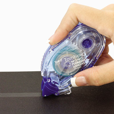 Permanent Adhesive Refill, 0.33" X 39.33 Ft, Dries White, 3/Pack