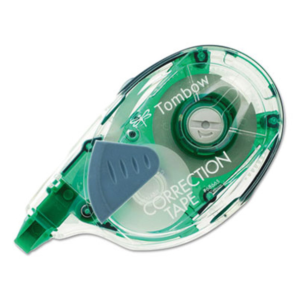 Mono Refillable Correction Tape, Refillable, 0.17" x 39.33 Ft, White Tape, Clear Dispenser