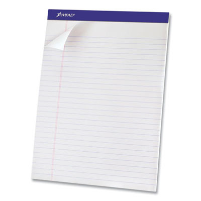 Perforated Writing Pads, Wide/Legal Rule, (50) White 8.5 x 11 Sheets, 12/Pack