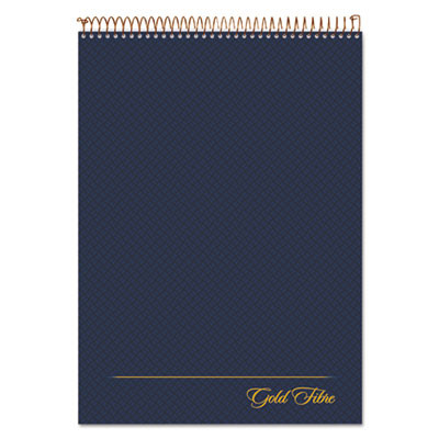 Gold Fibre Wirebound Project Notes Pad, Navy Cover, Project-Management Format, (70) White 8.5 x 11 Sheets