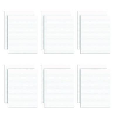 Glue Top Pads, Wide/Legal Rule, (50) White 8.5 x 11 Sheets, Dozen