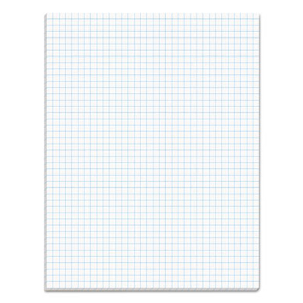 Quadrille Pads, Quadrille Rule (4 Sq/In), 50 White 8.5 X 11 Sheets