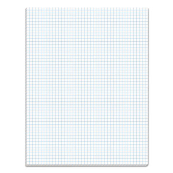 Quadrille Pads, Quadrille Rule (5 Sq/In), 50 White 8.5 X 11 Sheets