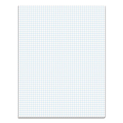 Quadrille Pads, Quadrille Rule (5 Sq/In), (50) White 8.5 x 11 Sheets