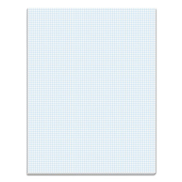 Quadrille Pads, Quadrille Rule (8 Sq/In), 50 White 8.5 X 11 Sheets