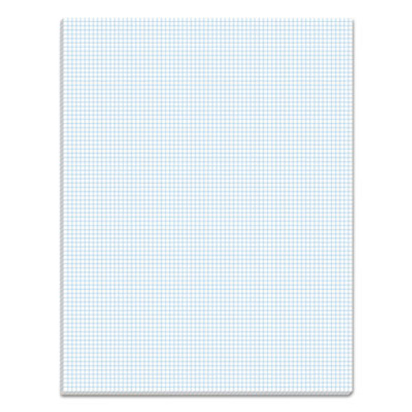 Quadrille Pads, Quadrille Rule (8 Sq/In), 50 White 8.5 X 11 Sheets