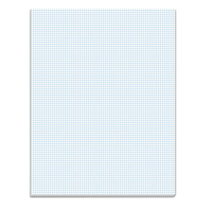 Quadrille Pads, Quadrille Rule (8 Sq/In), (50) White 8.5 x 11 Sheets