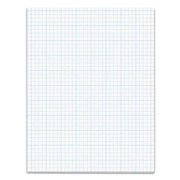 Cross Section Pads, Cross-Section Quadrille Rule (4 Sq/In, 1 Sq/In), 50 White 8.5 X 11 Sheets