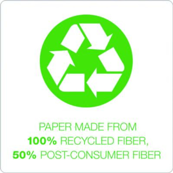 Earthwise By Ampad Recycled Paper Legal Pads, Wide/Legal Rule, 40 White 5 X 8 Sheets, 6/Pack