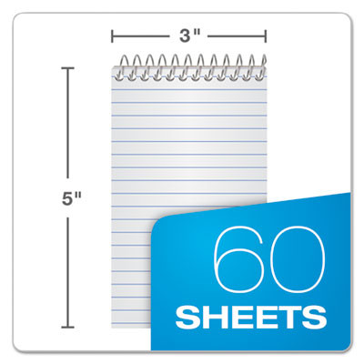 Memo Pads, Assorted Cover Colors, Narrow Rule, (60) White 3 x 5 Sheets, 3/Pack
