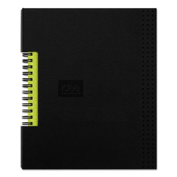 Idea Collective Professional Wirebound Hardcover Notebook, 1-Subject, Medium/College Rule, Black Cover, (80) 8 x 5.5 Sheets