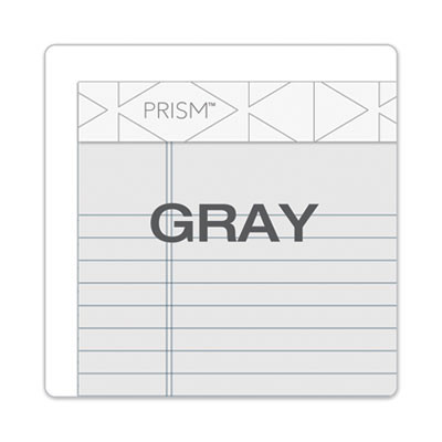 Prism + Colored Writing Pads, Narrow Rule, (50) Pastel Gray 5 x 8 Sheets, 12/Pack