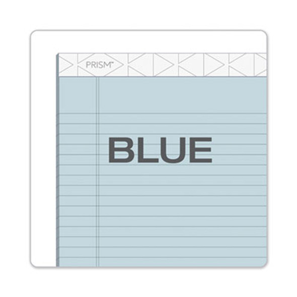 Prism + Colored Writing Pads, Wide/Legal Rule, 50 Pastel Blue 8.5 X 11.75 Sheets, 12/Pack