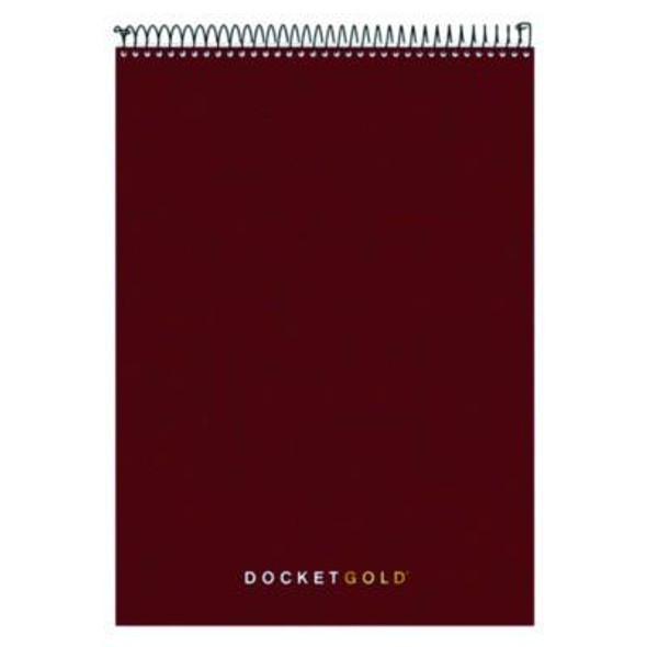Docket Gold Planner Pad, Black Cover, Project-Management Format And Medium/College Rule, (70) White 8.5 x 11 Sheets