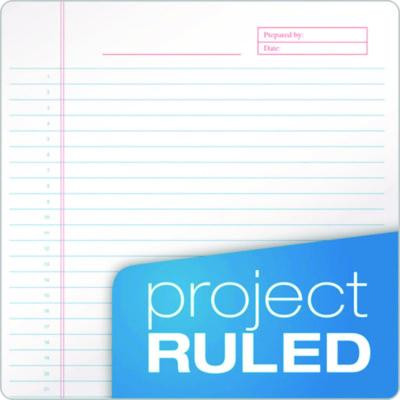 Docket Gold Planner Pad, Black Cover, Project-Management Format And Medium/College Rule, (70) White 8.5 x 11 Sheets