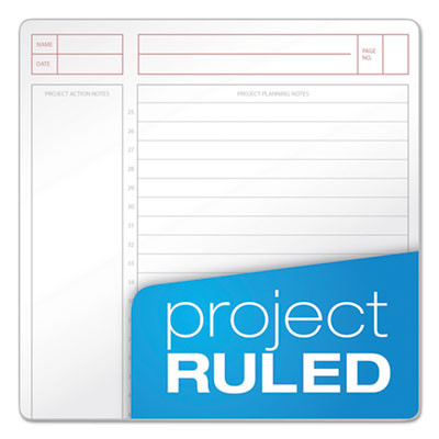 Jen Action Planner, 1-Subject, Narrow Rule, Black Cover, (84) 8.5 x 6.75 Sheets