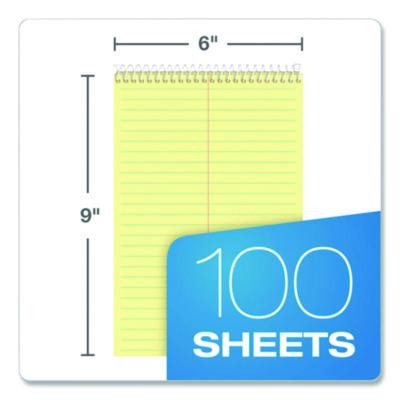 Docket Steno Pad, Forest Green Cover, Gregg Rule, (100) Canary Yellow 6 x 9 Sheets
