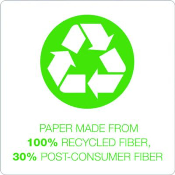 Second Nature Recycled Ruled Pads, Wide/Legal Rule, 50 Canary-Yellow 8.5 X 11.75 Sheets, Dozen