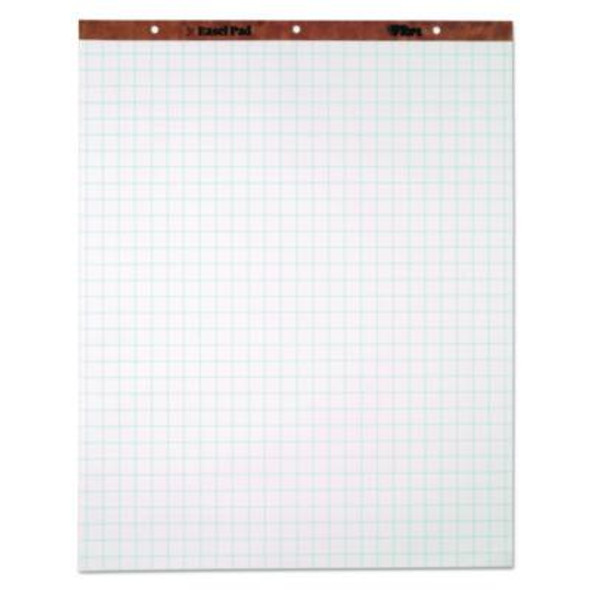 Easel Pads, Quadrille Rule (1 Sq/In), 27 x 34, White, 50 Sheets, 4/Carton