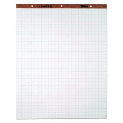 Easel Pads, Quadrille Rule (1 Sq/In), (50) White 27 x 34 Sheets, 4/Carton