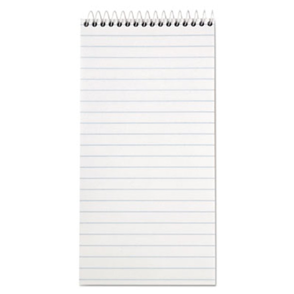 Reporter's Notepad, Wide/Legal Rule, White Cover, 70 White 4 X 8 Sheets, 12/Pack