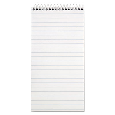 Reporter's Notepad, White Cover, Wide/Legal Rule, (70) White 4 x 8 Sheets, 12/Pack
