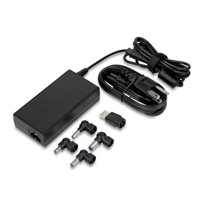Semi-Slim Laptop Charger For Various Devices, 90 W, Black
