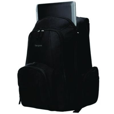 Groove Laptop Backpack, Fits Devices Up To 15.4", Nylon/Pvc, 15 x 7 x 18, Black