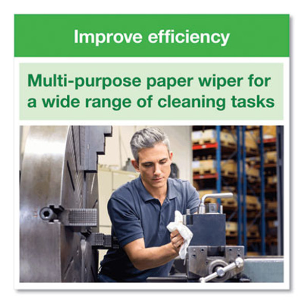 Basic Paper Wiper, 1-Ply, 9 x 10.5, White, 250/Box, 24 Boxes/Carton