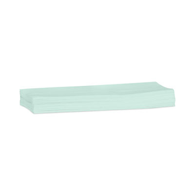 Low-Lint Cleaning Cloth, 1-Ply, 14 x 16.34, Unscented, Turquoise, 120/Pack, 4 Packs/Carton