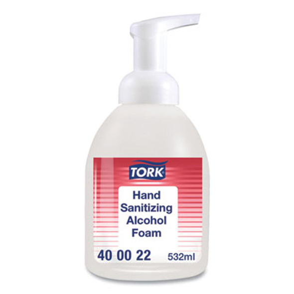 Alcohol Foam Hand Sanitizer, 18 Oz Pump Bottle, Unscented, 6/Carton