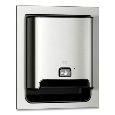 Image Design Matic Hand Towel Roll Dispenser With Intuition Sensor, In-Wall Recessed, 17.64 X 7.87 X 20.55, Stainless Steel