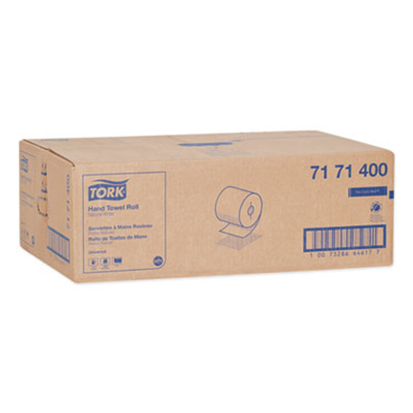 Universal Hand Towel Roll, Notched, 1-Ply, 7.5 X 10, Natural White, 960/Roll, 6/Carton