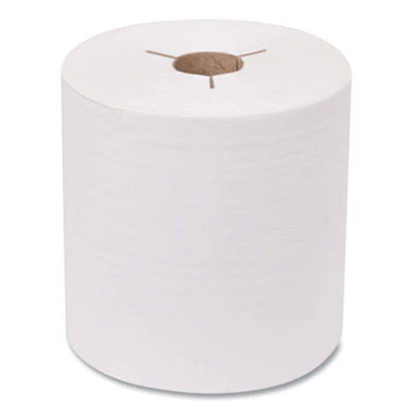 Advanced Hand Towel Roll, Notched, 1-Ply, 8" x 800 Ft, White, 6 Rolls/Carton