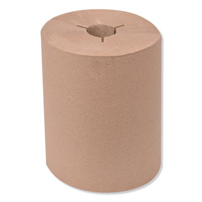 Universal Hand Towel Roll, Notched, 1-Ply, 8" x 425 Ft, Natural, 12 Rolls/Carton