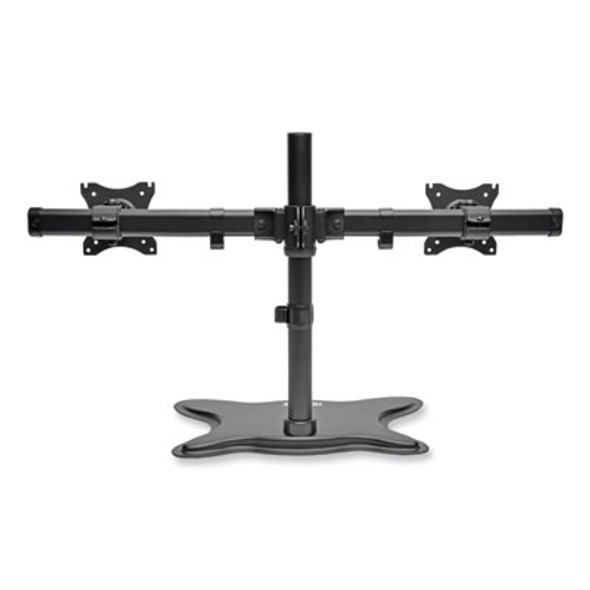 Dual Desktop Monitor Stand, For 13" To 27" Monitors, 31.69" X 10" X 18.11", Black, Supports 26 Lb