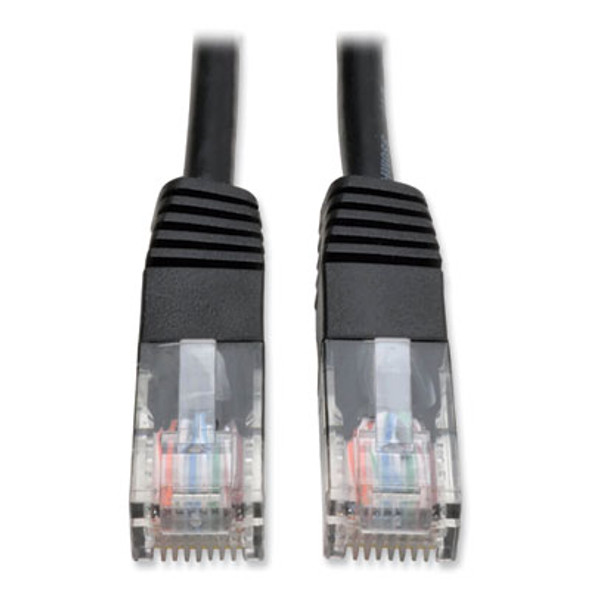 Cat5e 350 Mhz Molded Patch Cable, 10 Ft, Black