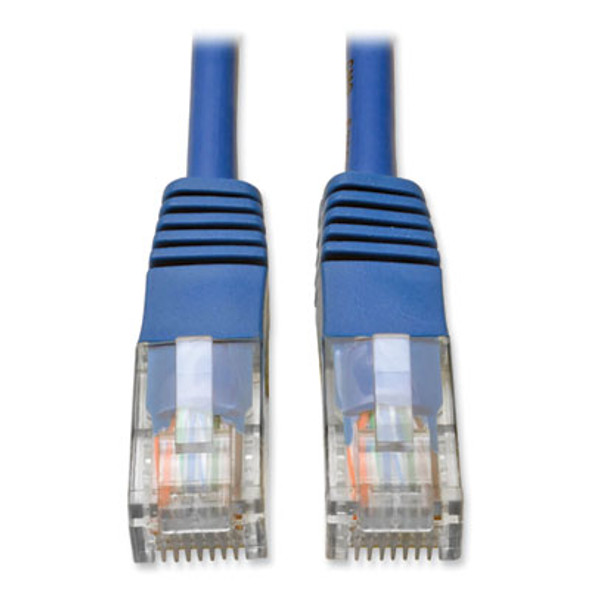 Cat5e 350 Mhz Molded Patch Cable, 10 Ft, Blue