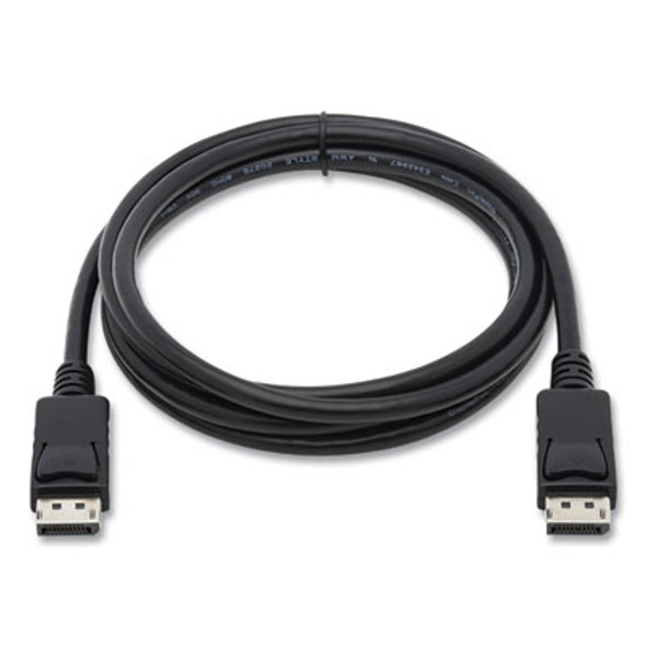 Displayport To Displayport Cable 4K With Latches, 10 Ft, Black